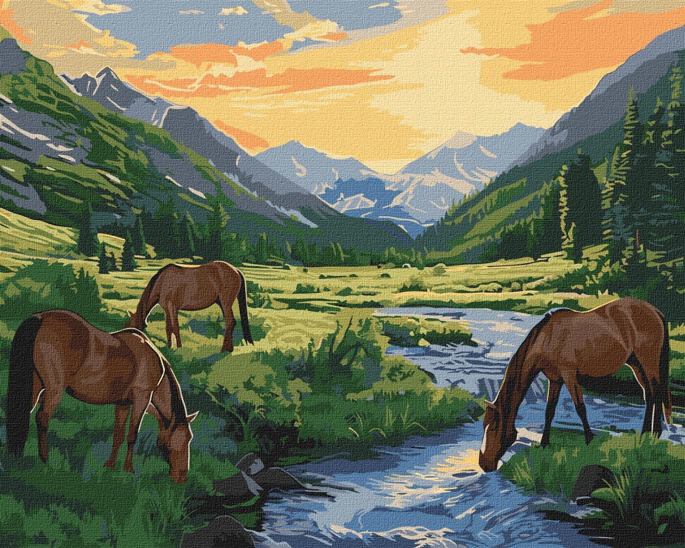 Ideyka Maľovanie podľa čísel - Pred úsvitom ©art_selena_ua 40 x 50 cm