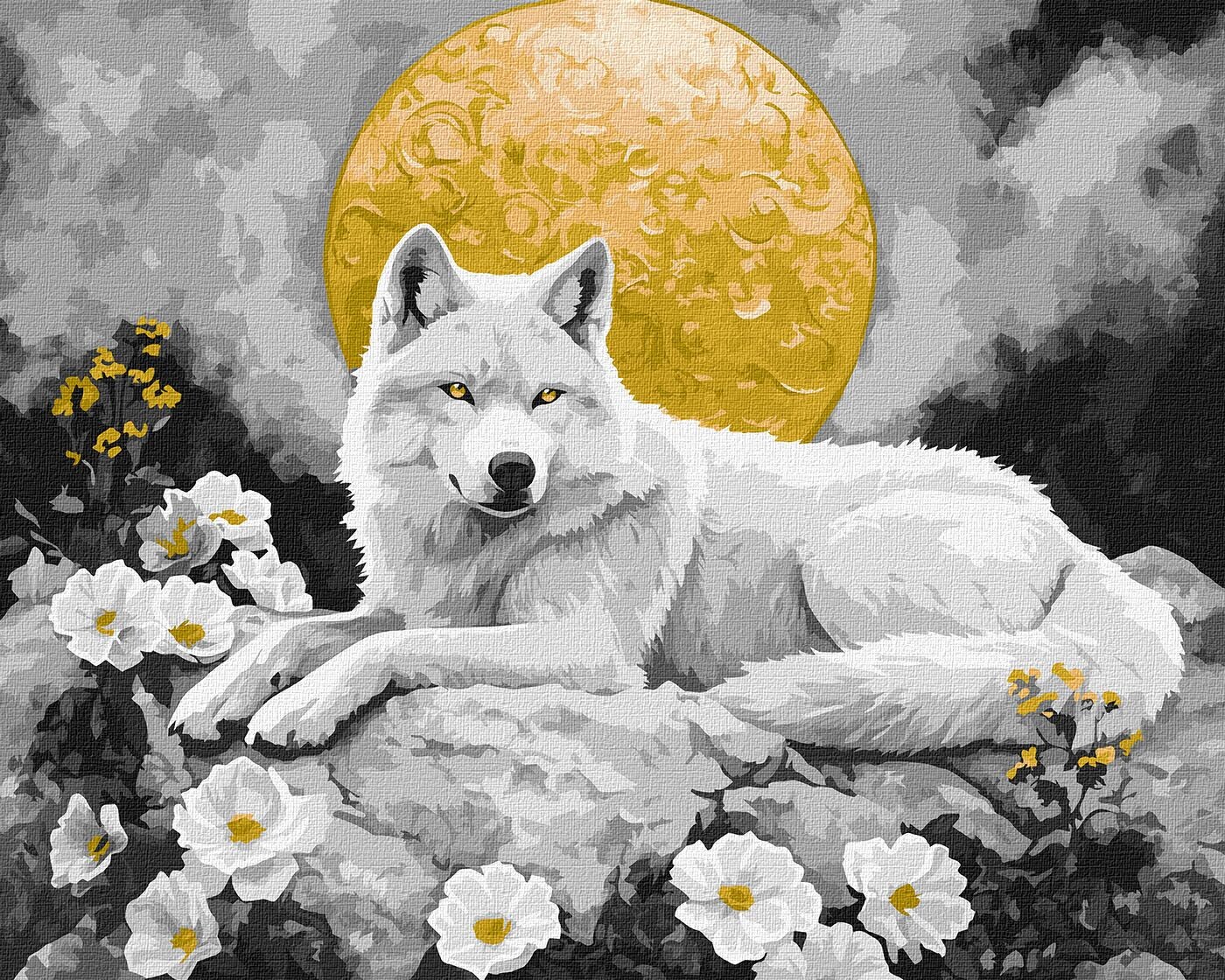 Ideyka Maľovanie podľa čísel - Pod mesačným svitom s extra metalickými farbami ©art_selena_ua 40 x 50 cm