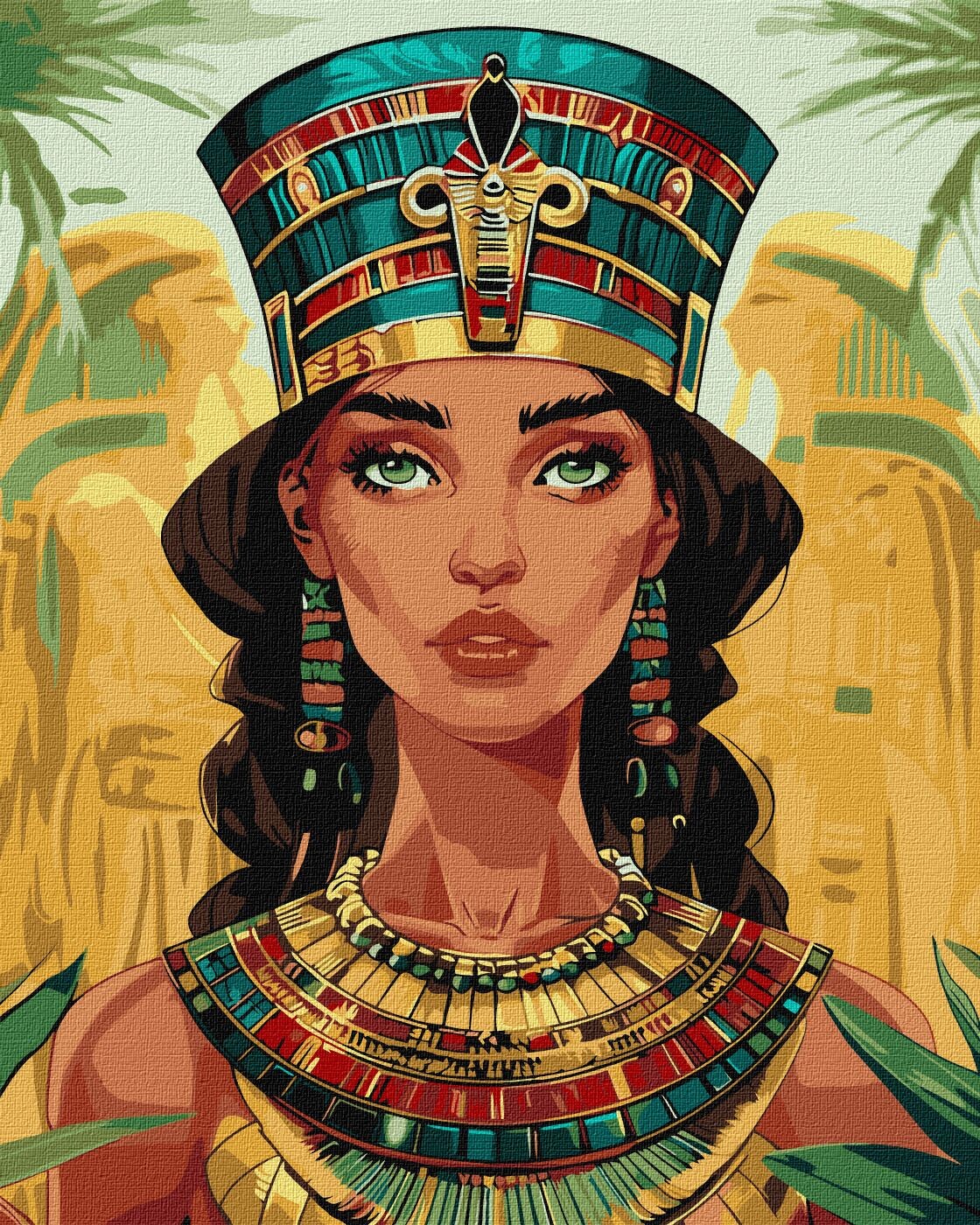 Ideyka Maľovanie podľa čísel - Egyptská princezná ©art_selena_ua 40 x 50 cm