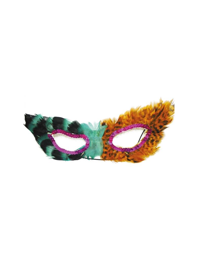 Espa Pestrofarebná škraboška s pierkami