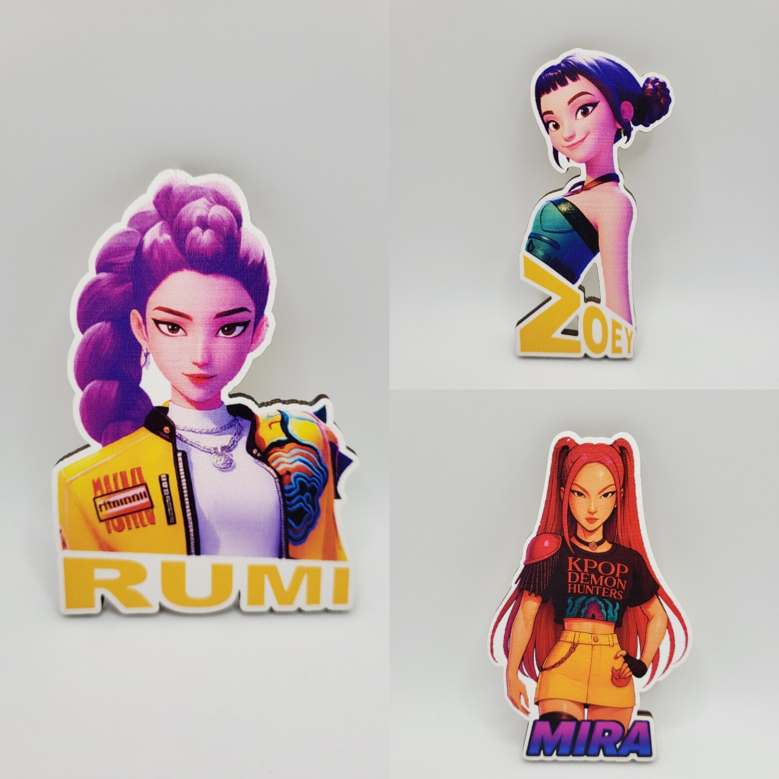 Loranc Magnetky na tortu sada - KPop Huntrix 3 ks