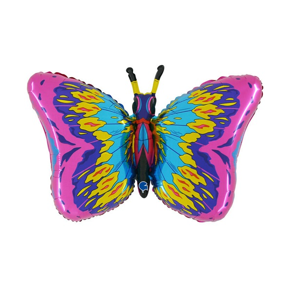 BP Fóliový balón - Farebný motýľ