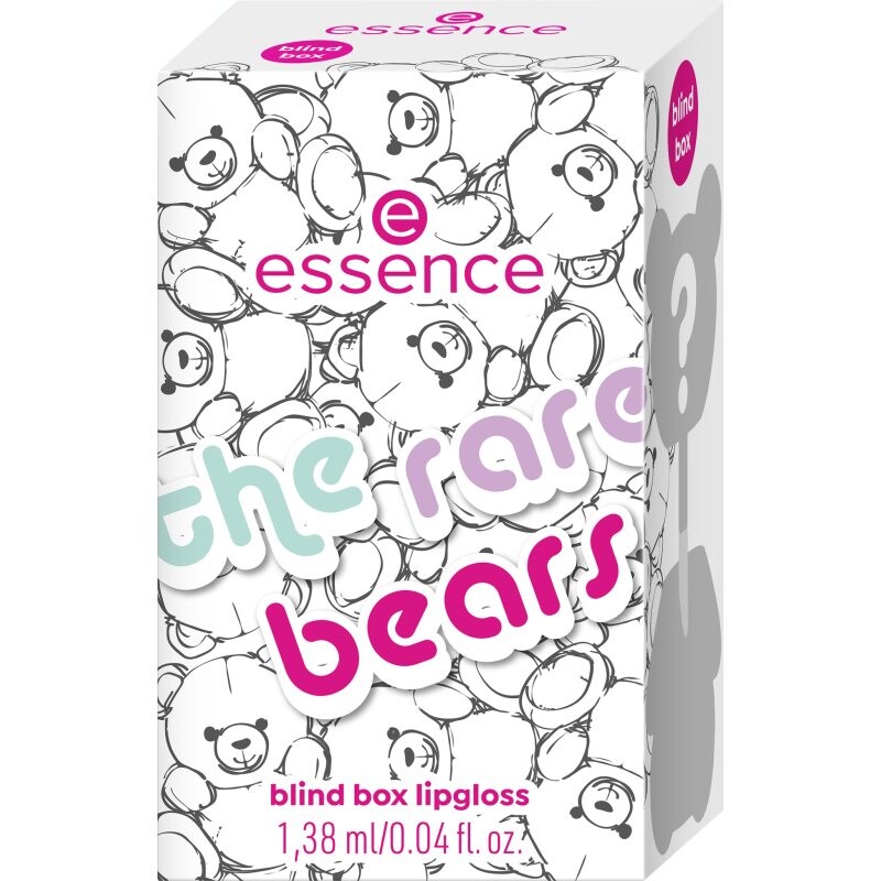 essence the rare bears blind box lipgloss trblietavý lesk na pery 1.38 ml