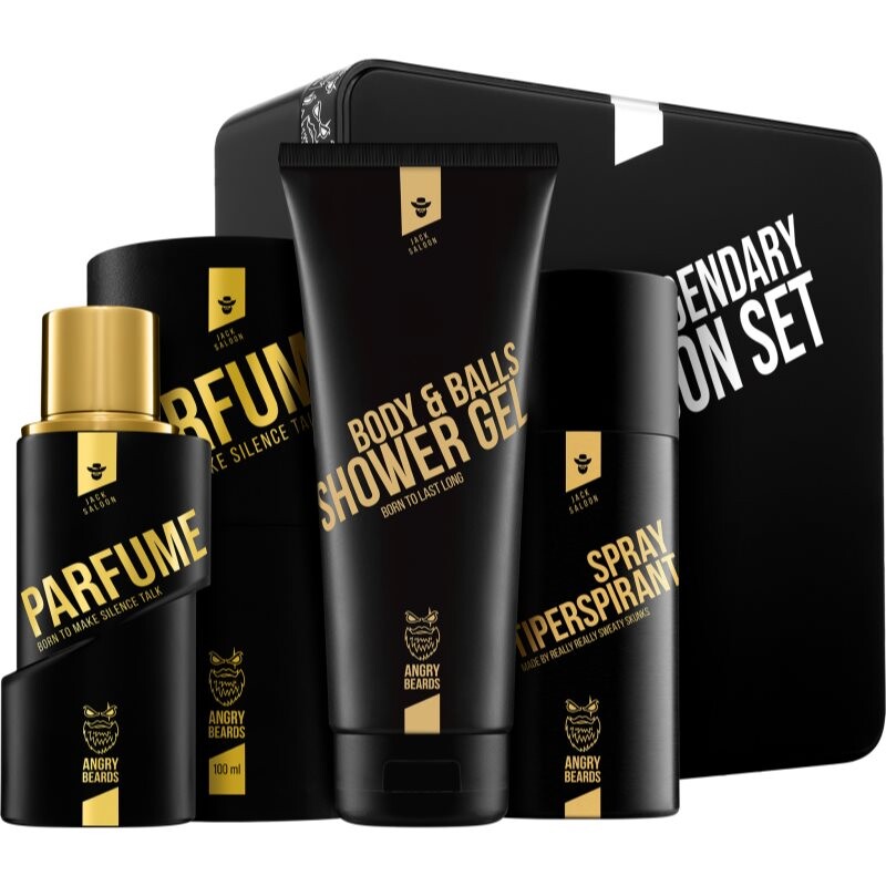 Angry Beards Fakin Legendary Jack Saloon Set darčeková sada pre mužov