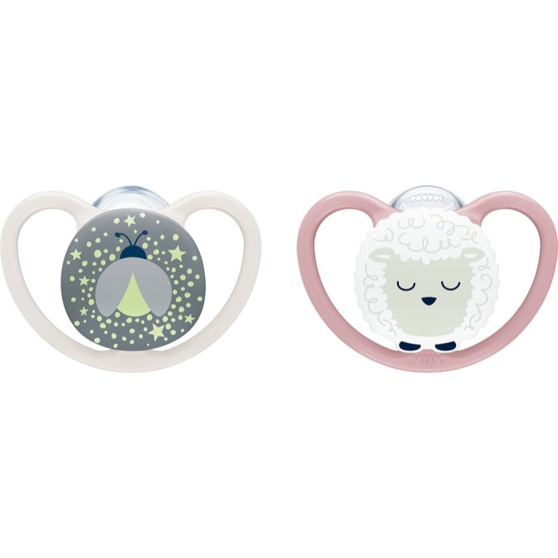 NUK Perfect Match Air Night 0-6 m cumlík Firefly/Sheep 2 cm