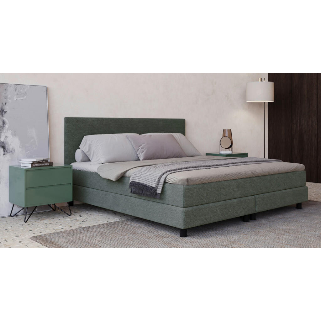 MID.YOU AMERICKÁ POSTEĽ, 140/200 cm, svetlozelená
