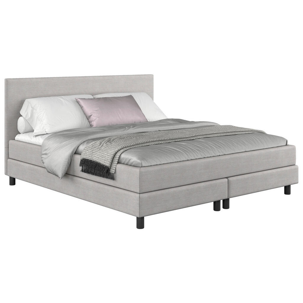 MID.YOU AMERICKÁ POSTEĽ, 160/200 cm, svetlosivá