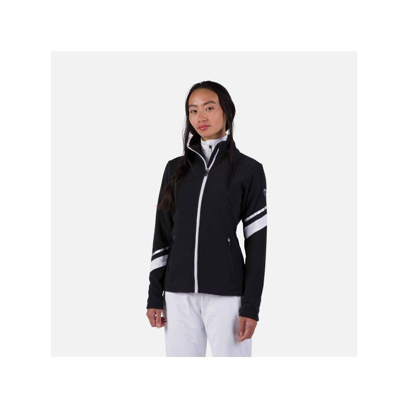Rossignol W Strawpile Fleece Fz Mikina Black XL