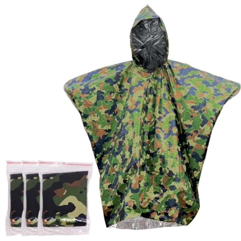 Ultralight pončo (pláštenka) Dong - woodland