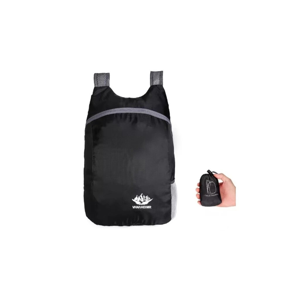 Vodeodolný skladací batoh Yiwu - čierny