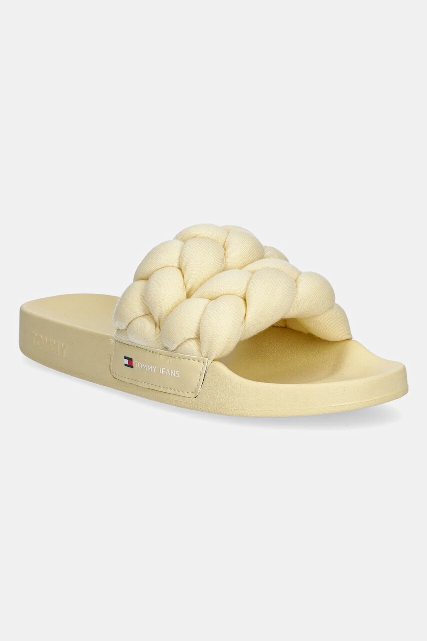 Šľapky Tommy Jeans BRAIDED SLIDE