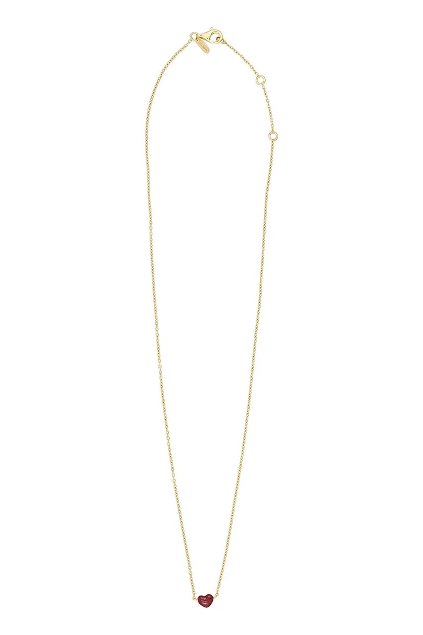 Strieborný pozlátený náhrdelník Design Letters