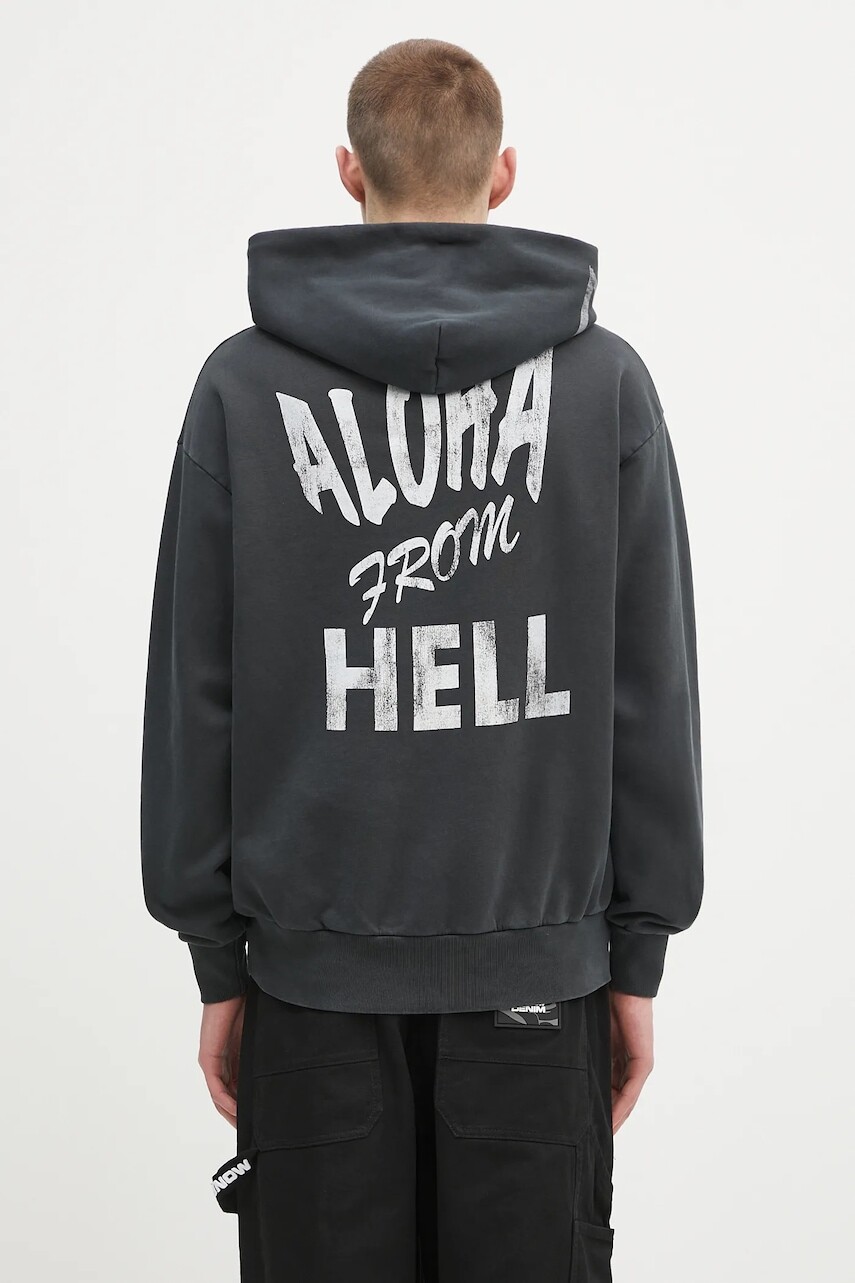 Bavlnená mikina Aries Faded Aloha From Hell Hoodie