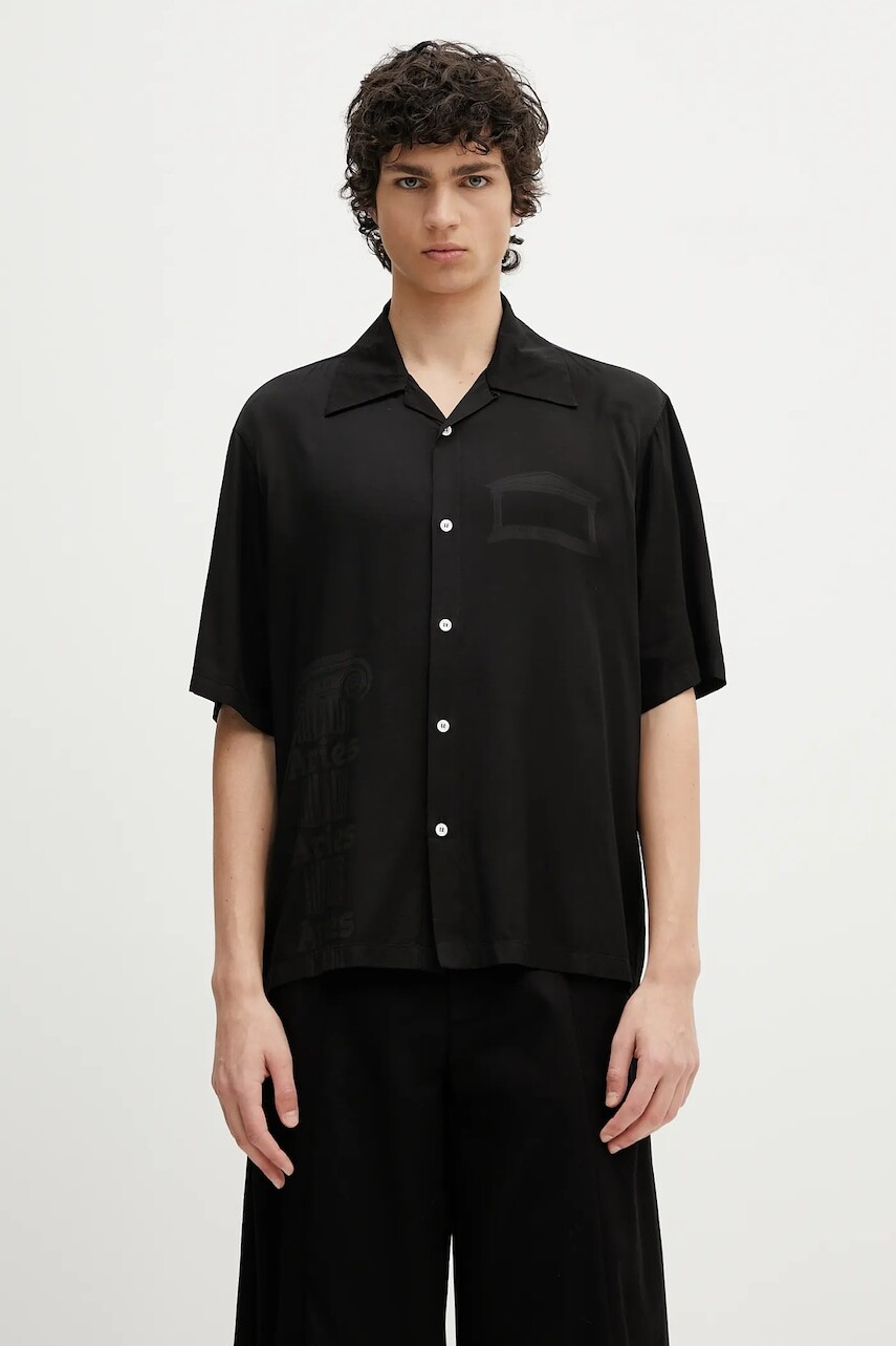 Košeľa Aries Ancient Column Satin Viscose Hawaiian Shirt