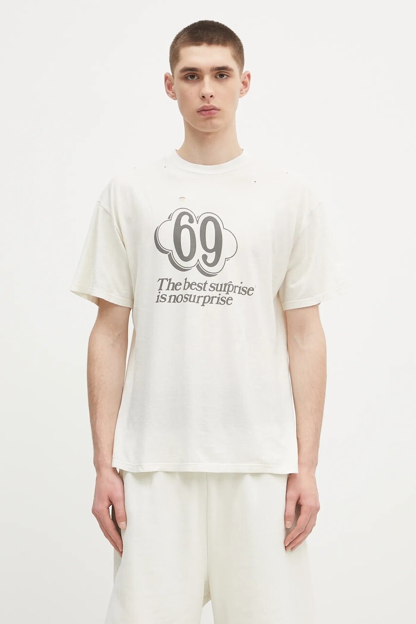 Bavlnené tričko Aries Destroyed 69 SS Tee