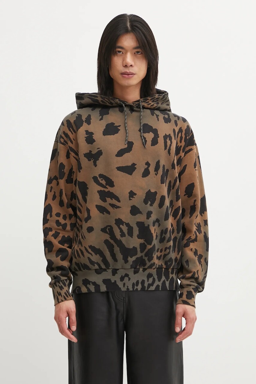 Bavlnená mikina Aries Leopard Hoodie