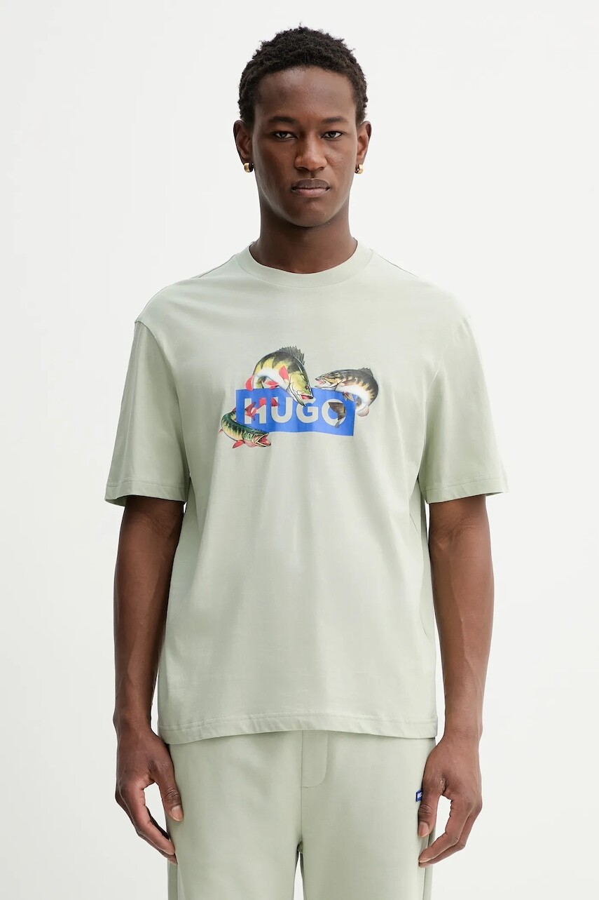 Bavlnené tričko Hugo Blue Nalotrix