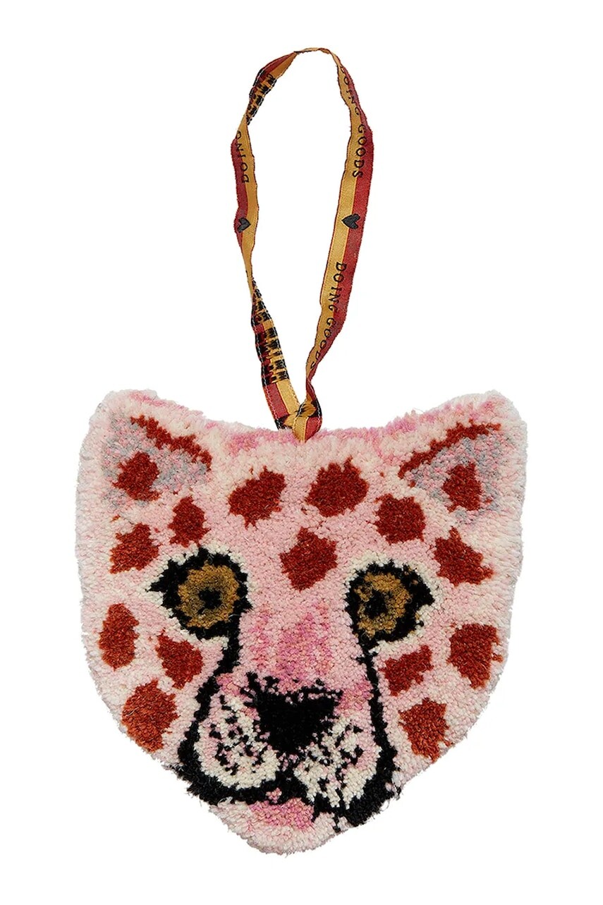 Nástenná dekorácia Doing Goods Pinky Leopard 20 x 22 x 2 cm