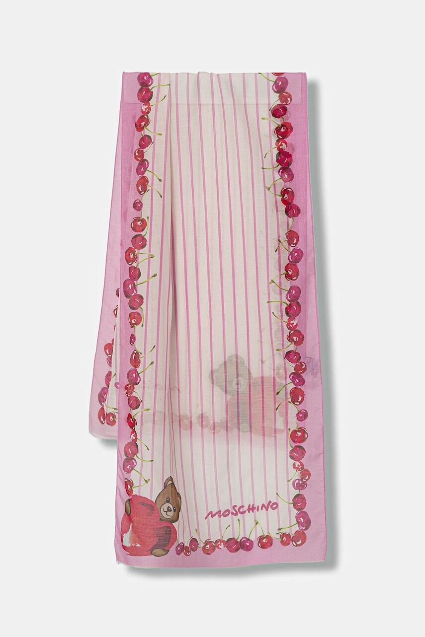Šál s prímesou hodvábu Moschino