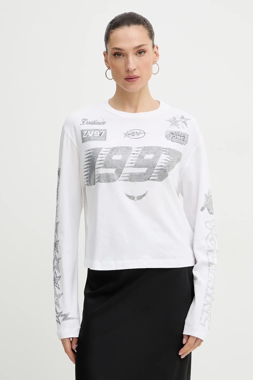 Bavlnené tričko s dlhým rukávom ZADIG&VOLTAIRE