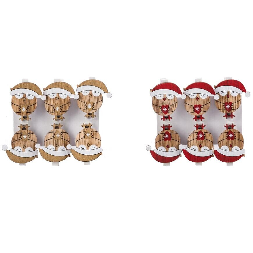 Ozdobné sponky 4,5cm 6ks mix