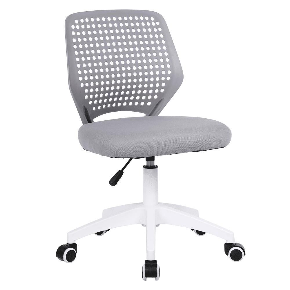 Otočná stolička, sivá/biela, SATOZ