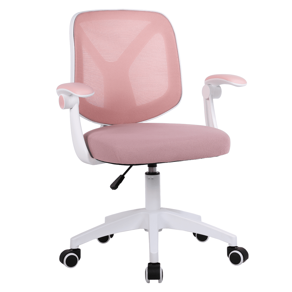Kancelárske kreslo, ružová/biela, SOLARI