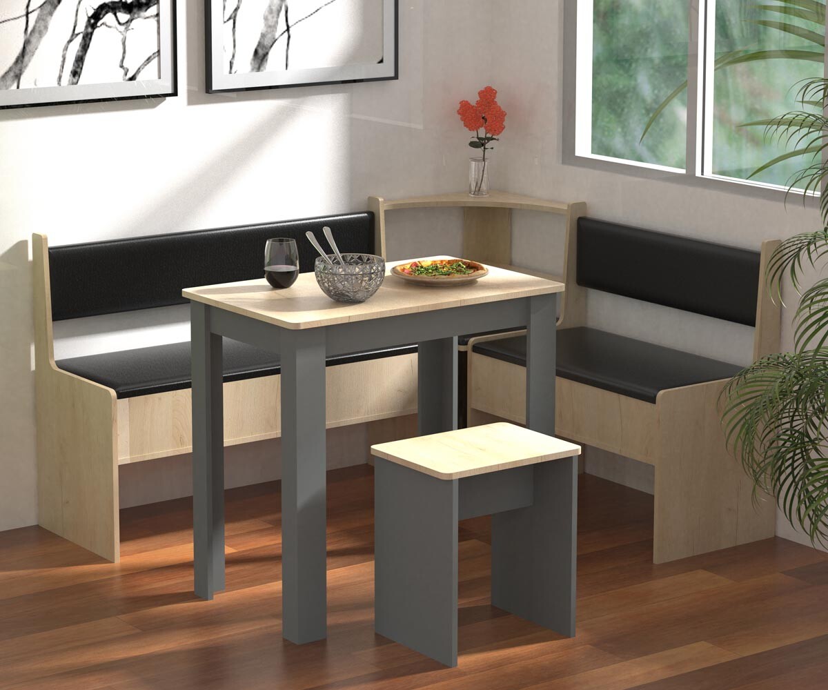 Jedálenská súprava Esal Mini, antracitová