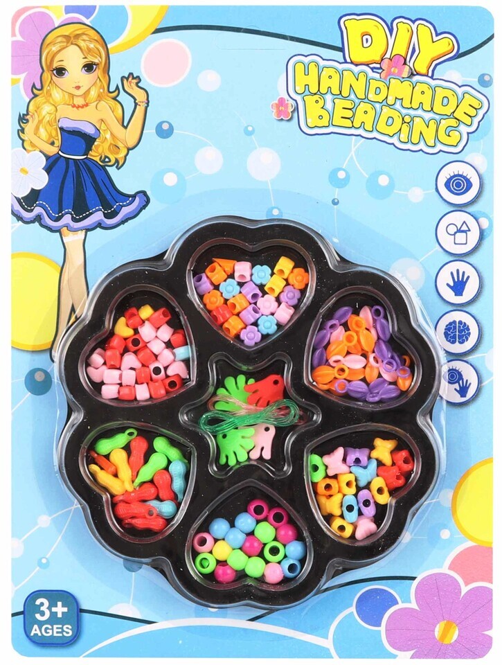 Korálky kytička na blistru