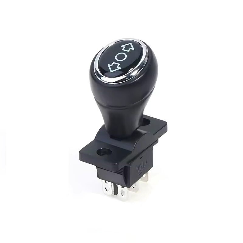 Prepínač - ovládacia páka vpred/stoj/zad - 3 polohy, 2x prepínací kontakt s aretáciou, 250VAC, 16A