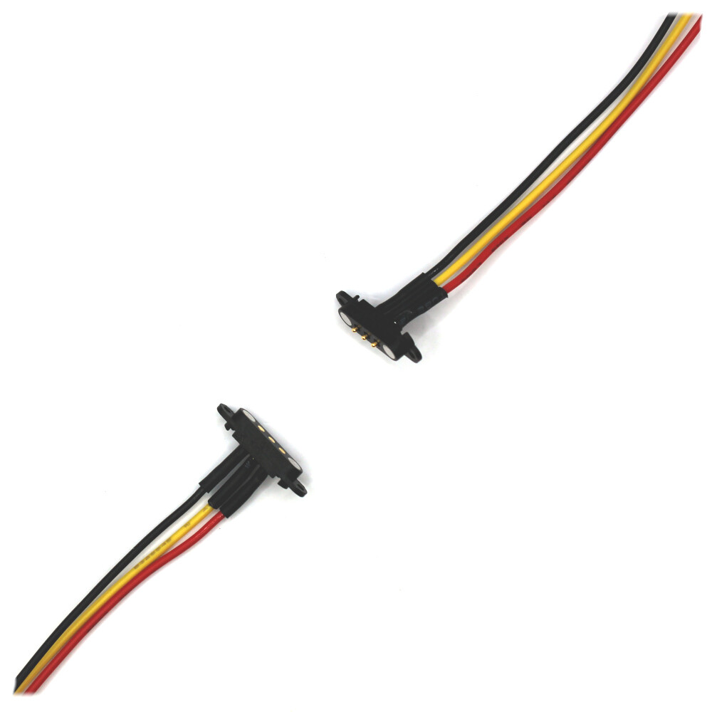 Kábel s magnetickými konektormi do panelu - sada samec/samica 24AWG, 3pin