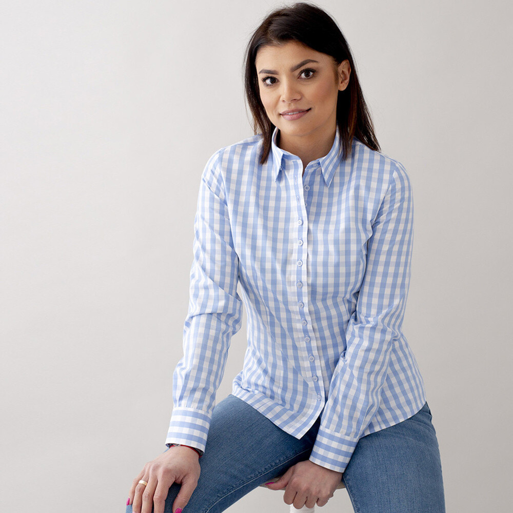 Dámska Košeľa s dlhým rukávom Willsoor Vzor 10627