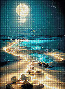 Maaleo 26769 Diamantové malování 40 × 30 cm, Pláž