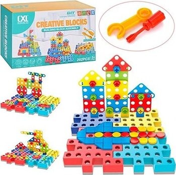 Leventi Stavebnice šroubovací město a doprava 202 ks