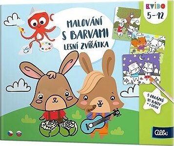 Kvído - Maľovanie s farbami - Lesné zvieratká