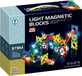Guľôčková dráha magnetická so svetlom 49 ks