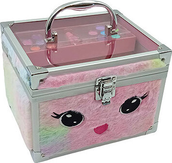 Excellent Plyšový kosmetický kufřík s make-upem, jednorožec