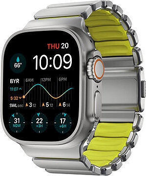 Nomad Stratos Band AW 45/46/49 mm Natural Titanium Volt FKM