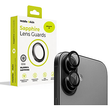 Mobile Origin Sapphire Lens Guards Black iPhone 17