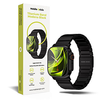 Mobile Origin Titanium Band Modena Apple Watch Ultra 49mm Black