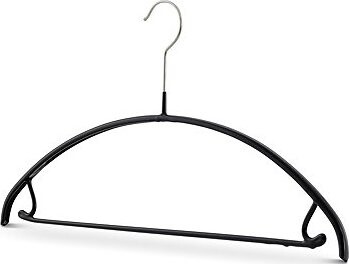 MAWA Kovové protiskluzové ramínko s kalhotovou tyčí a háčky Economic černé, 5 ks