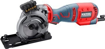 EXTOL PREMIUM píla kotúčová/rezačka s laserom, zanorovacia, 89 mm, 705 W, 8893023