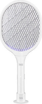 Teesa TSA0212 Plácačka na mouchy elektrická s UV světlem, 2v1, bílá