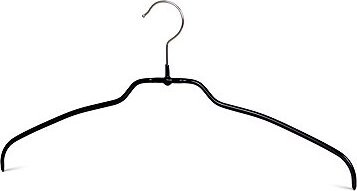 MAWA Kovové protiskluzové ramínko Silhouette light černé, 10 ks