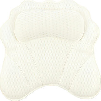 Ruhhy 27050 Relaxační polštář do vany s přísavkami, bílý