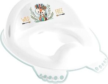 TEGA BABY, adaptér na WC malá líška, biely/zelený
