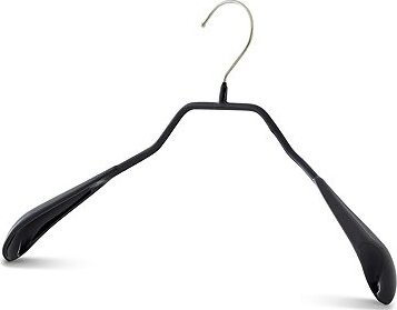 MAWA Kovové protiskluzové ramínko Bodyform černé, 5 ks