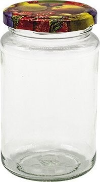 Gastro Súprava 6 ks zaváracích pohárov 370 ml, viečko dekor ovocia