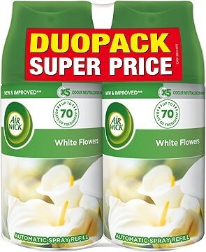 AIR WICK Freshmatic náplň DUO Biele kvety 2× 250 ml