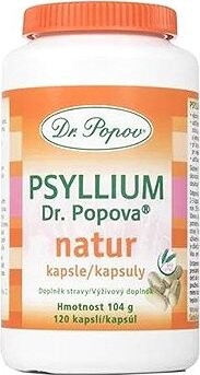 Dr. Popov Psyllium kapsuly Natur 120 ks